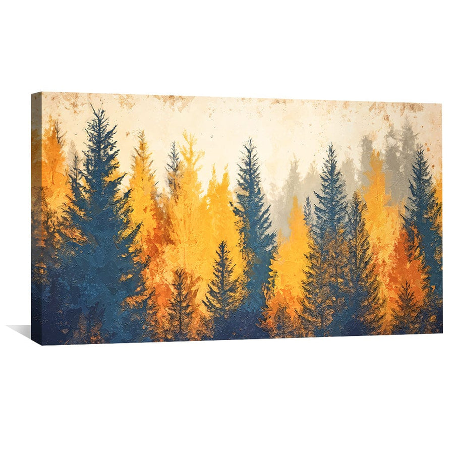 Golden Hour Pines Canvas Art Clock Canvas