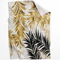 Golden Leaf C Blanket Blanket 75 x 100cm Clock Canvas