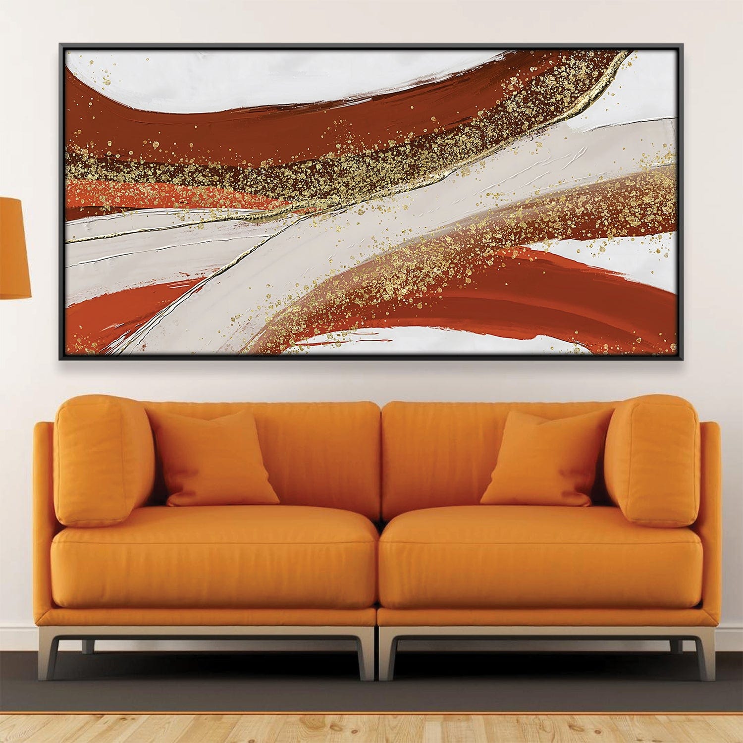 Golden Orange Abstract Canvas product thumbnail