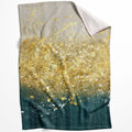 Golden Splash A Blanket Blanket 75 x 100cm Clock Canvas