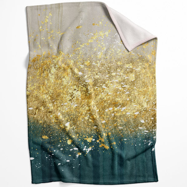 Golden Splash A Blanket Blanket 75 x 100cm Clock Canvas
