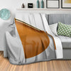 Golden Sticker D Blanket Blanket Clock Canvas