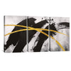 Golden X Canvas Art Clock Canvas