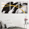 Golden X Canvas Art Clock Canvas