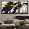 Golden X Canvas Art Clock Canvas