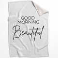 Good Morning Beautiful Blanket Blanket 75 x 100cm Clock Canvas