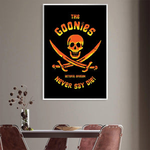 Goonies Circle 2 Canvas Art Clock Canvas