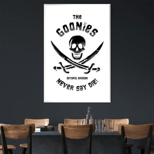 Goonies Circle 3 Canvas Art Clock Canvas