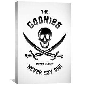 Goonies Circle 3 Canvas Art Clock Canvas