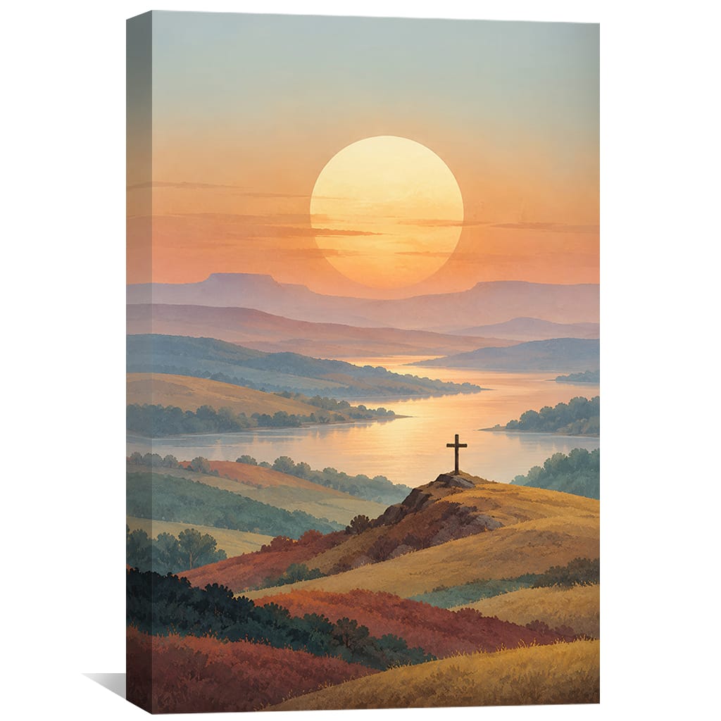 Grace at Golden Hour Canvas Art Clock Canvas