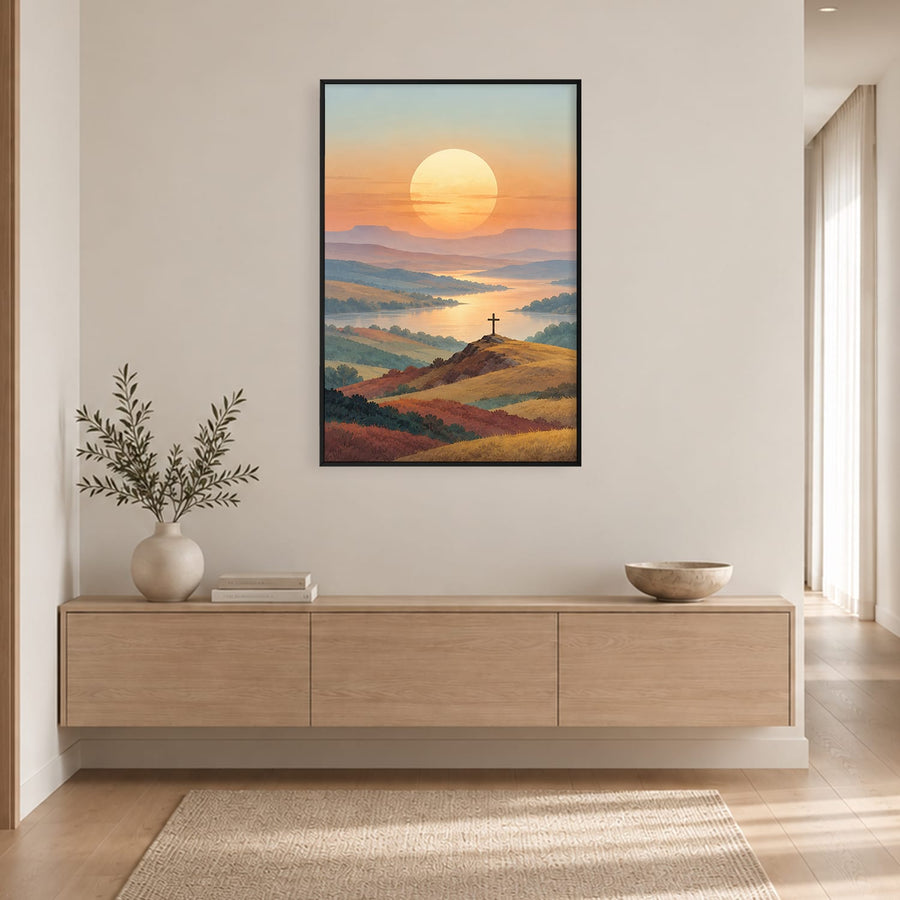 Grace at Golden Hour Canvas Art Clock Canvas