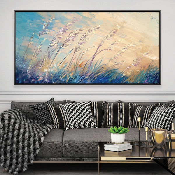 Graceful Field Canvas Art 20 x 10in / Canvas Clock Canvas