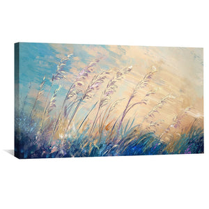 Graceful Field Canvas Art Clock Canvas