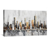 Gradient City Canvas Art Clock Canvas