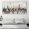 Gradient City Canvas Art Clock Canvas