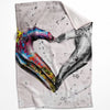 Graffiti Heart Blanket Blanket 75 x 100cm Clock Canvas