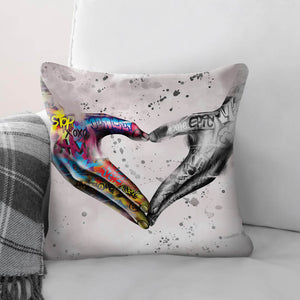 Graffiti Heart Dream Home Bundle Bundle 2 Cushions & 1 Blanket Clock Canvas