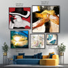 Graffiti Heart Easy Build Frame Art Clock Canvas