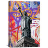 Graffiti Lady Liberty Canvas Art Clock Canvas