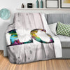 Graffiti Love Blanket Blanket Clock Canvas