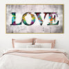 Graffiti Love Canvas Art Clock Canvas
