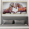 Graffiti Stallion Canvas - Single Panel Art Clock Canvas