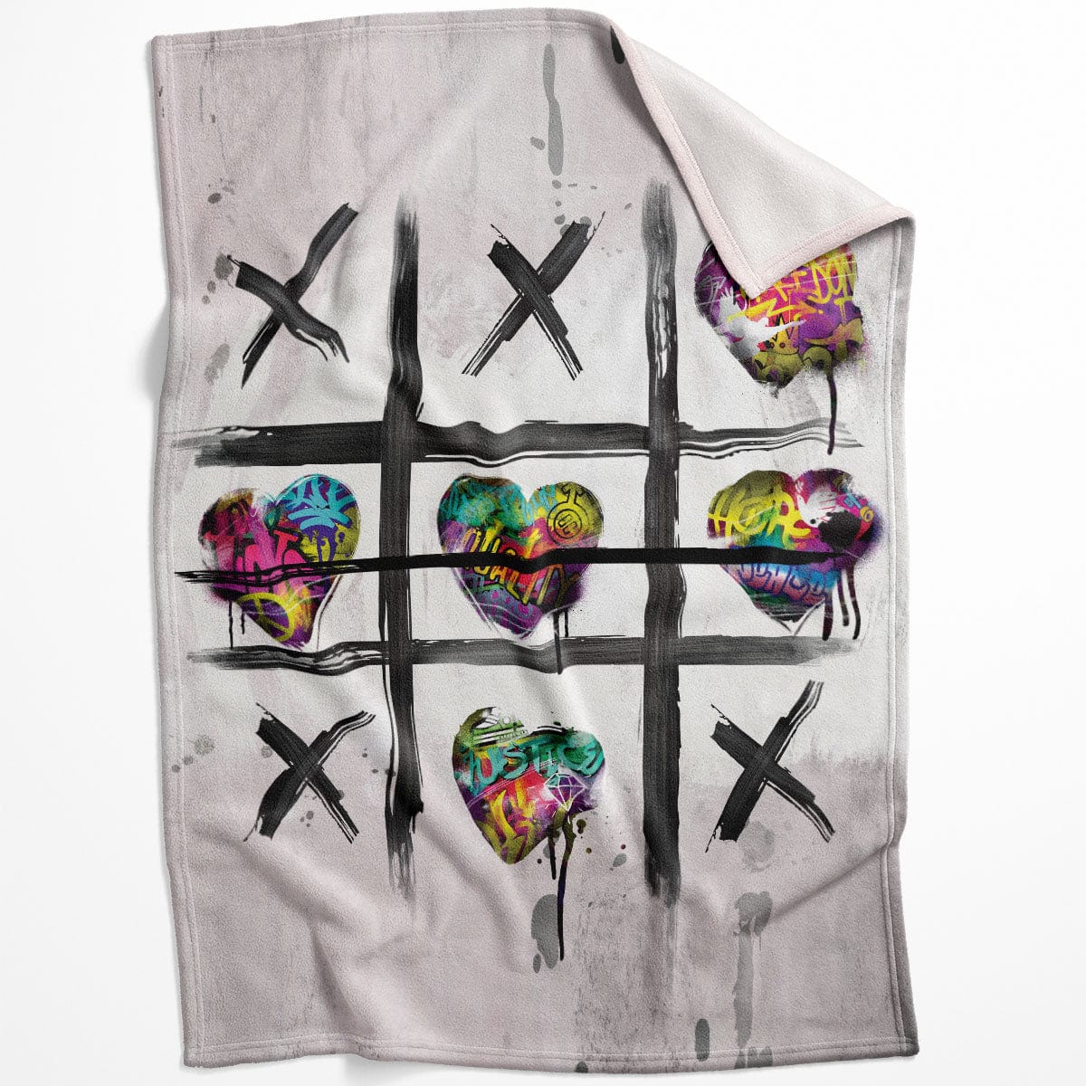 Graffiti Tic Tac Toe Blanket product thumbnail