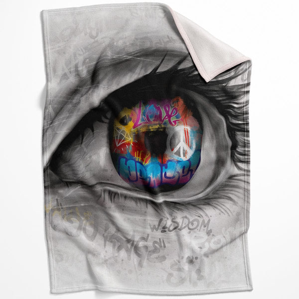 Graffiti Vision Blanket Blanket 75 x 100cm Clock Canvas