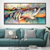 Grasp of Color Canvas Art Clock Canvas