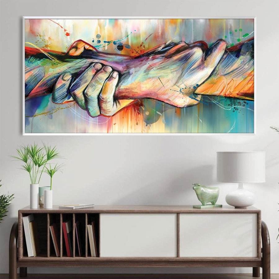 Grasp of Color Canvas Art Clock Canvas