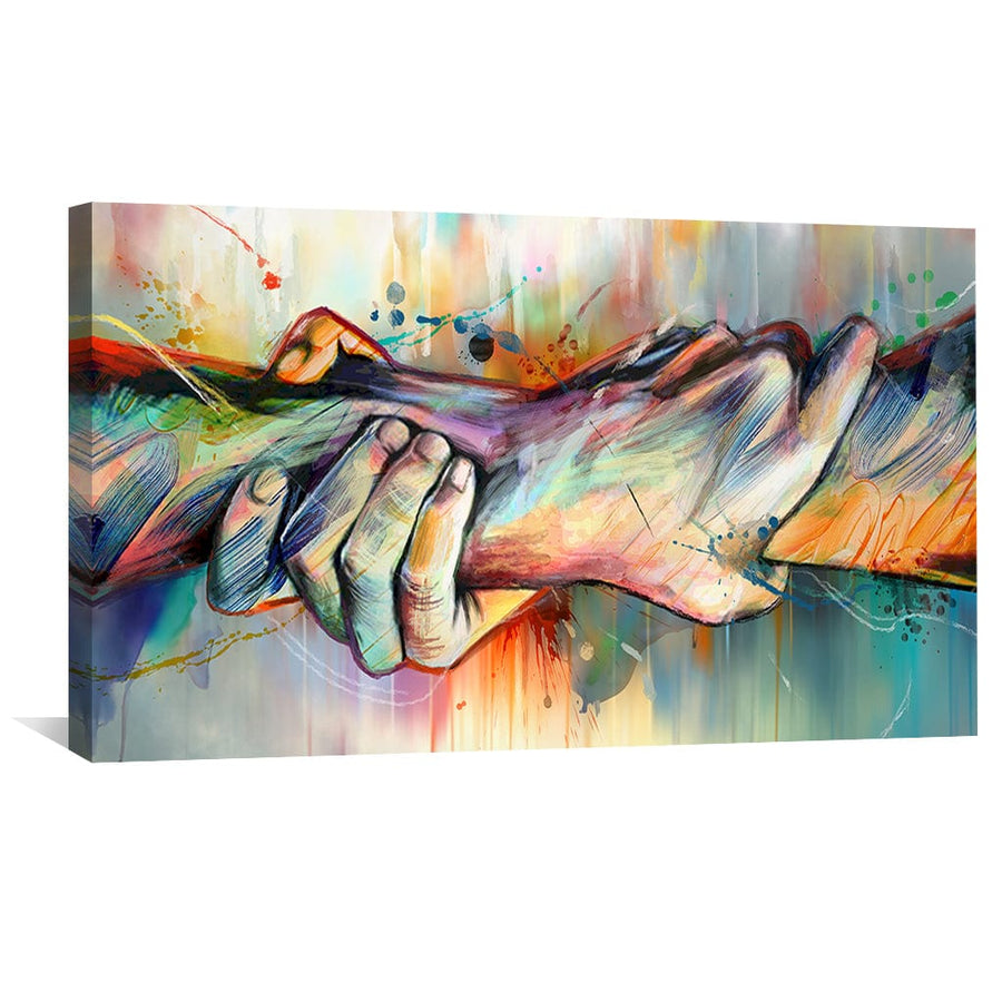 Grasp of Color Canvas Art Clock Canvas