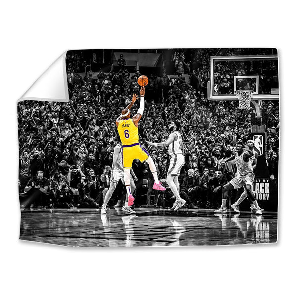 Greatest Scorer Easy Build Frame Art Fabric Print Only / 40 x 30in Clock Canvas