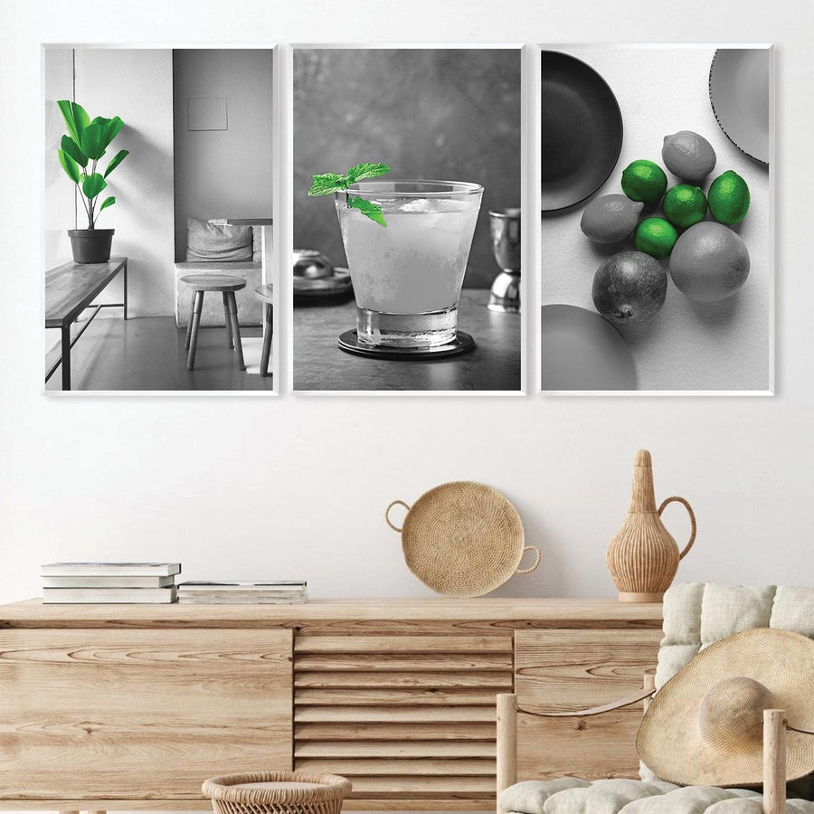 Green Vibrance Canvas Art Clock Canvas