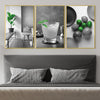 Green Vibrance Canvas Art Clock Canvas