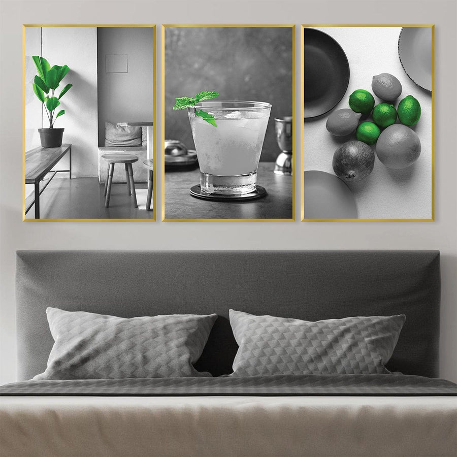 Green Vibrance Canvas Art Clock Canvas