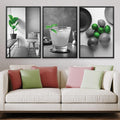 Green Vibrance Canvas Art Clock Canvas