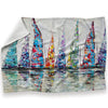 Harbor of Hues Blanket Blanket 30 x 40in Clock Canvas