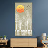 Harmony in the Orange and Grey Canvas Art Clock Canvas