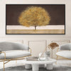Harvest Glimmer Canvas Art Clock Canvas