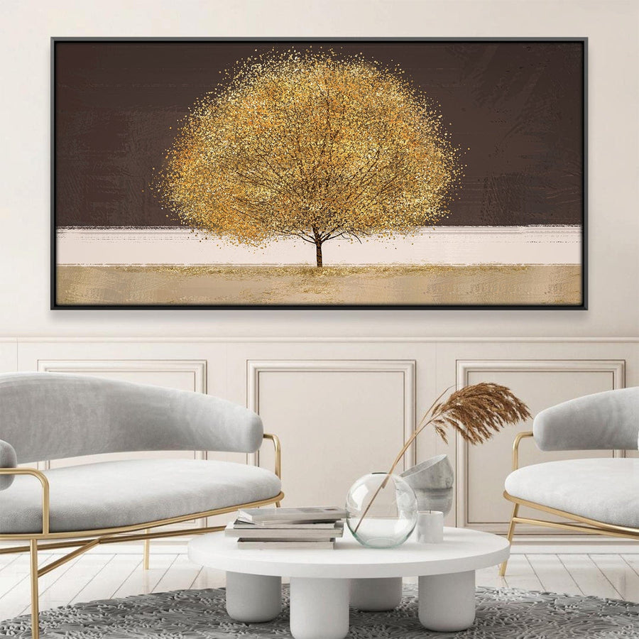 Harvest Glimmer Canvas Art Clock Canvas