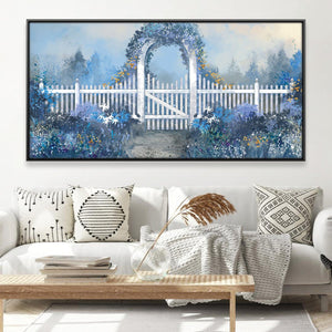 Haven in Bloom Canvas Art 20 x 10in / Canvas Clock Canvas