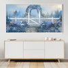 Haven in Bloom Canvas Art Clock Canvas