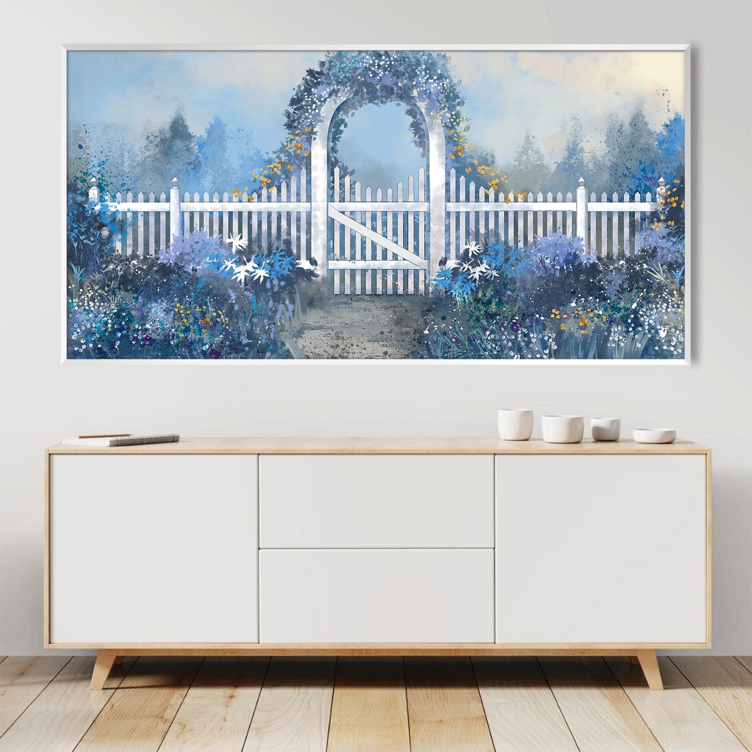 Haven in Bloom Canvas Art Clock Canvas