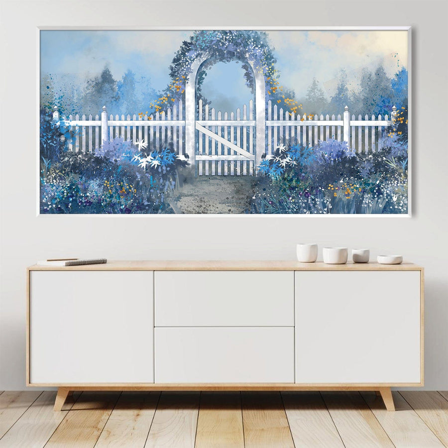 Haven in Bloom Canvas Art Clock Canvas