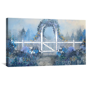 Haven in Bloom Canvas Art Clock Canvas