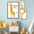 Heartfelt Heights Canvas Art Set of 3 / 12 x 18in / Canvas Clock Canvas