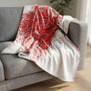 Hearts in the Wind Blanket Blanket Clock Canvas