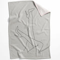 Heels In The Air C Blanket Blanket 75 x 100cm Clock Canvas