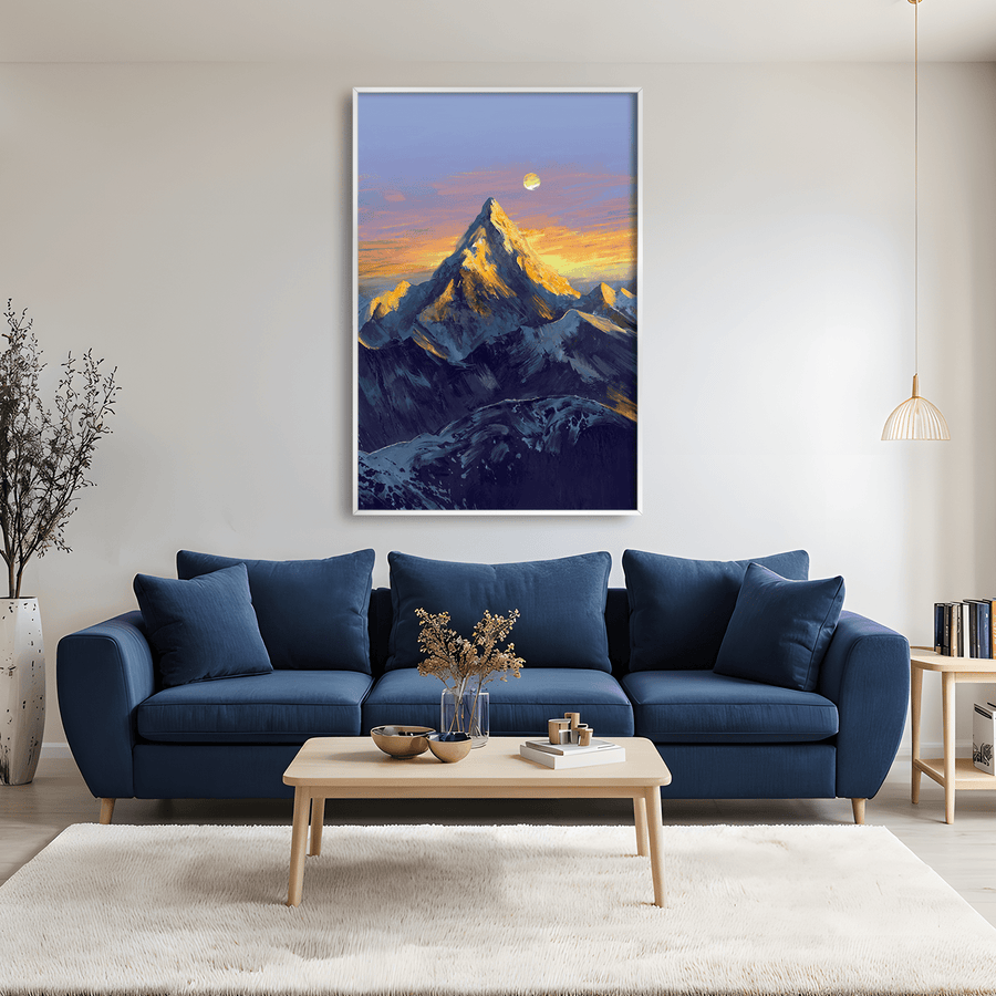 Heights of Solitude Canvas Art Clock Canvas