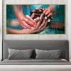 Helping Hands Canvas Art Clock Canvas